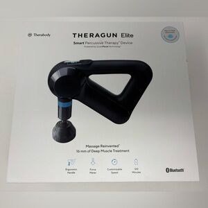 Theragun Elite Smart Percussive Therapy Device Bluetooth Case 5 Attachments